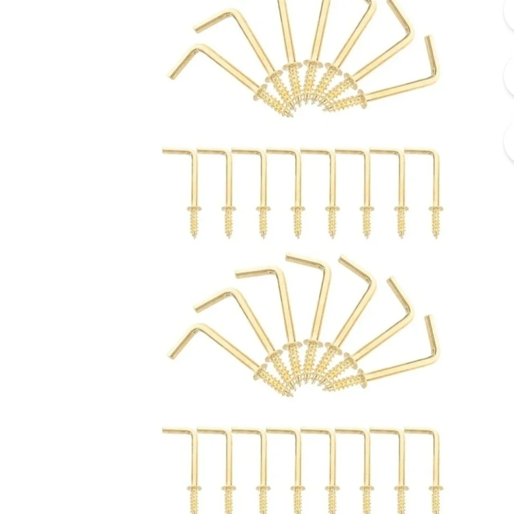 HANG PICTURES IN SECONDS ✨ 100 Gold Screw Hooks | DIY Glow-Up Kit 💅